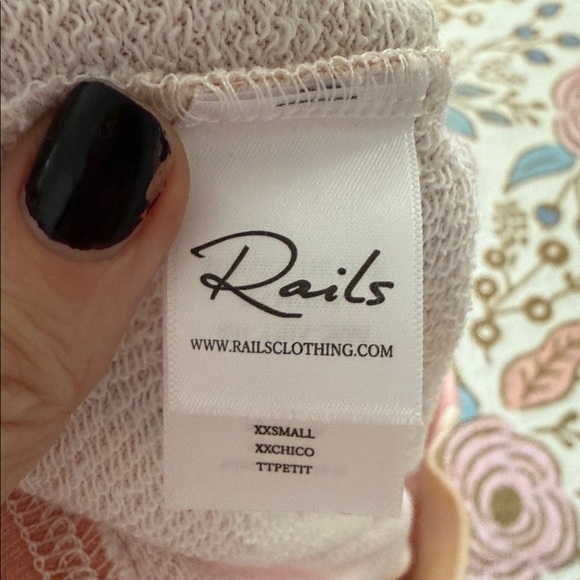 Rails Ramona Sunset Tie-Dye Sweatshirt Pink Orange XXS NWT - Picture 4 of 4